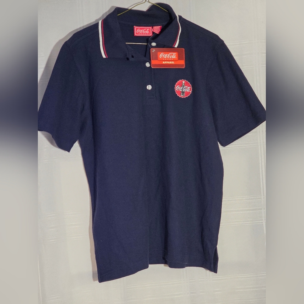 Coca Cola Navy Polo with Logo